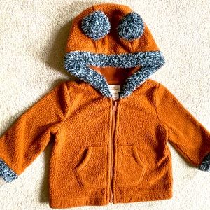 Baby Cat and Jack fleece hoodie, 6-9 months